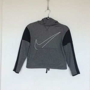 NIKE Hoodie pullover Gray and Black Size M Kids